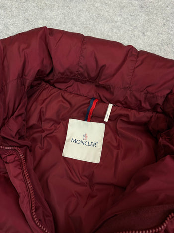 Women’s Moncler Flammette Giubbotto Parka Dark Red