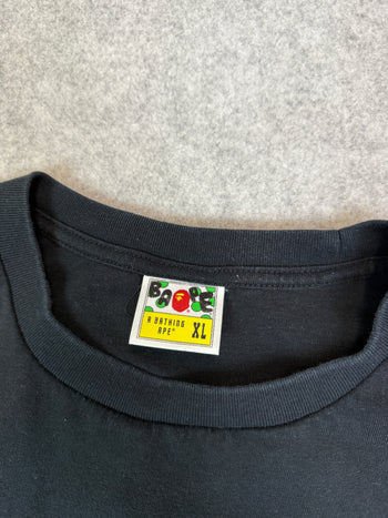BAPE Color Camo Milo Shark Tee Black (USED)