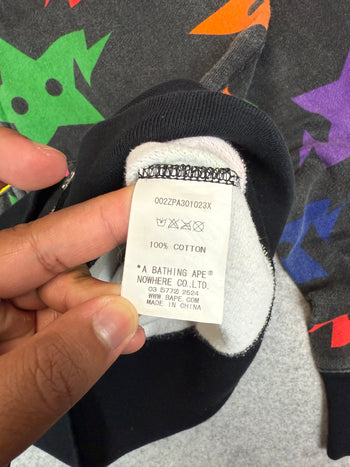BAPE Sta Star Full Zip Hoodie Black/Multi (USED)
