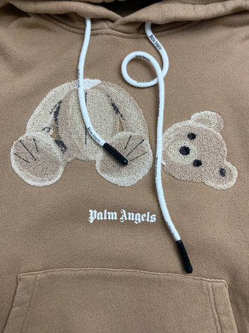 Palm Angels Teddy Bear Hoodie Beige (USED)