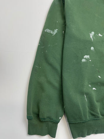 (L) Vintage 2000s Distressed Nike Side Swoosh Sweatshirt Green