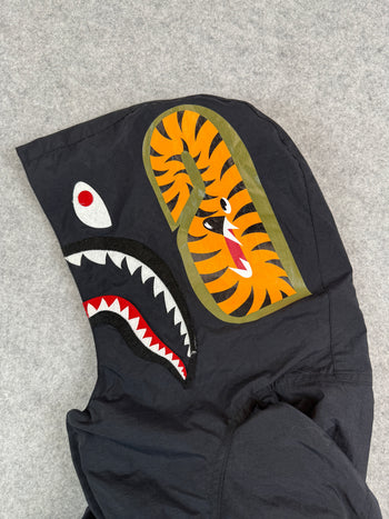 BAPE Shark Hooded Anorak Jacket Black (USED)