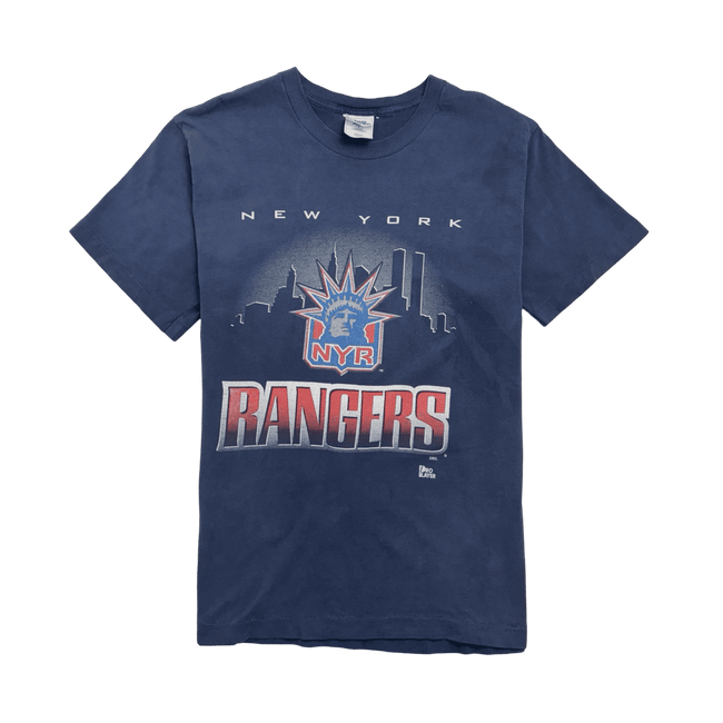 (L) Vintage 90s New York Rangers Tee Navy