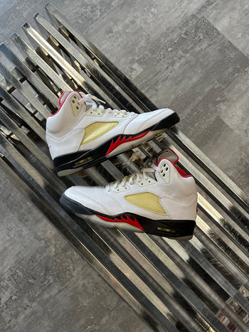 Air Jordan 5 Retro Fire Red Silver Tongue 2020 (USED NO BOX)
