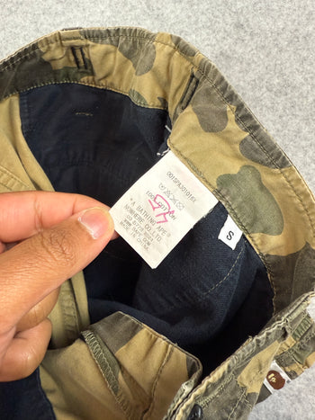 BAPE 1st Camo Cargo Shorts Green (USED)
