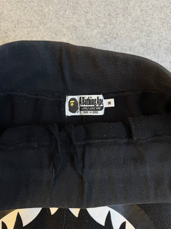 BAPE Shark Camo Pocket Sweatshorts Black (USED)