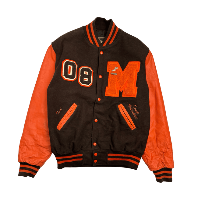 (L) Vintage Letterman Varsity Jacket Two Tone