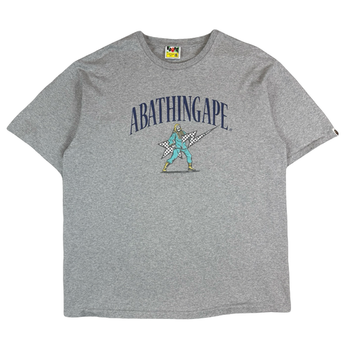 BAPE Archive Graphic #2 Tee Grey (USED) | Vintage Clothing Store Canada