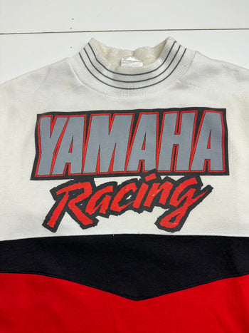 (M) Vintage 90s Yamaha Racing L/S Tee White
