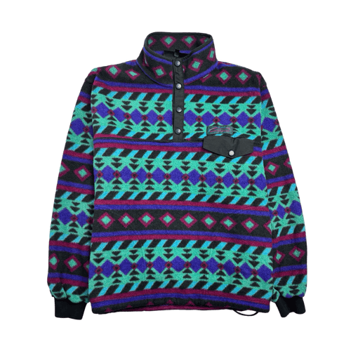 Vintage 90s Misty Mountain Aztec Fleece | Vintage Clothing Store Canada