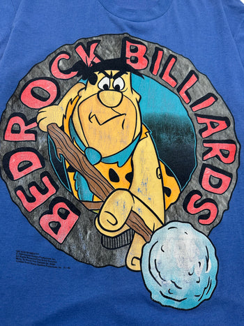 Vintage 1990’s Flintstones Bedrock Billiards Tee Blue