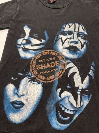 (S) Vintage Kiss Hot in the Shade World Tour Tee Black