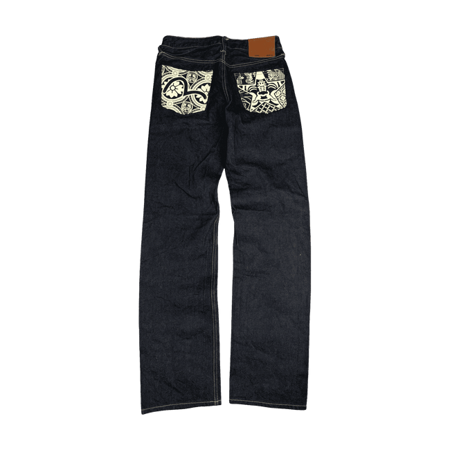 Evisu Lot 2000 Logo Print Seagull Denim Pants
