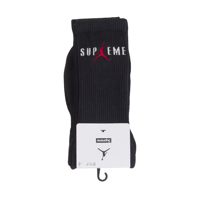 Supreme Jordan Crew Socks Black