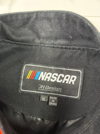 Jeff Hamilton Hooters Nascar Racing Jacket Orange/Black