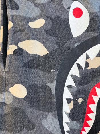 BAPE City Camo Split Shark Sweatshorts Black/Camo (USED)