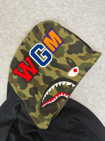 BAPE Shark Full Zip Hoodie Black (USED)