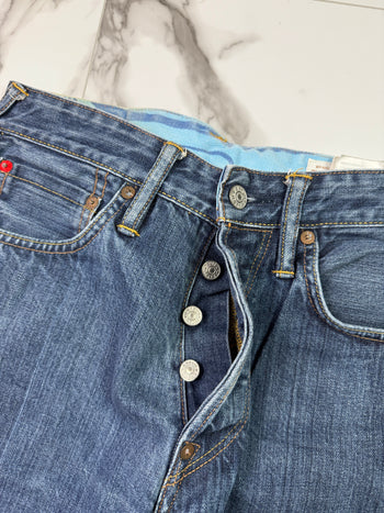 Vintage Evisu Lot 2000 No. 2 Blue Daicock Denim Pants