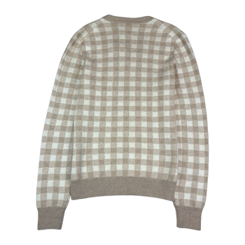Women's Yves Saint Laurent Cashmere V Neck Knit Tan