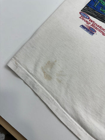 Vintage 1990’s Budweiser Kenny Bernstein Drag Racing Tee White