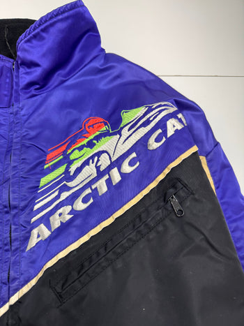 Vintage Arctic Cat Insulated Zip Up Jacket