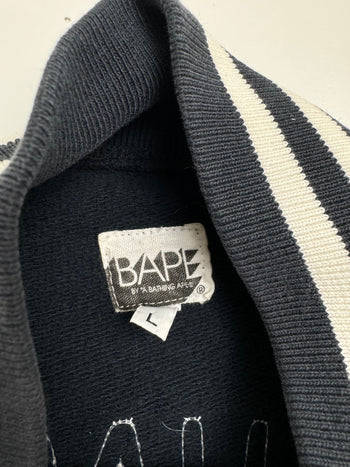BAPE General Corduroy Varsity Jacket Black (USED)