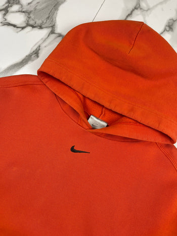 Vintage 2000s Nike Centre Swoosh Hoodie Orange