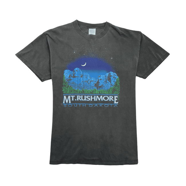 (XL) Vintage Mt.Rushmore Tee Faded Black