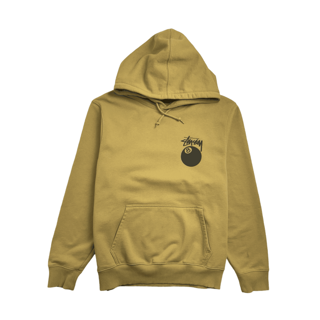 Stussy 8-Ball Logo Hoodie Gold (USED)