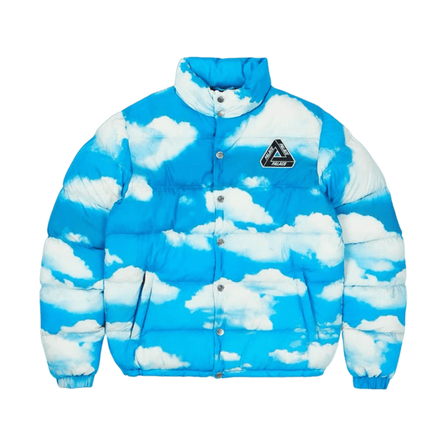Palace Moschino Puffa Jacket Blue Cloud