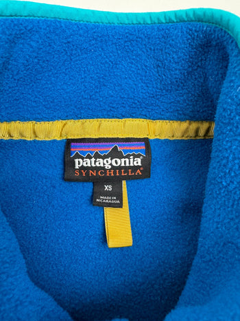 (XS) Patagonia Synchilla Quarter Snap Fleece Blue