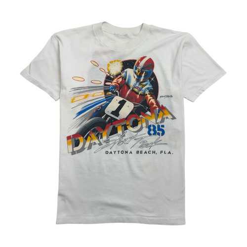 Vintage '85 Daytona Short Track Tee White | Vintage Clothing Store Canada