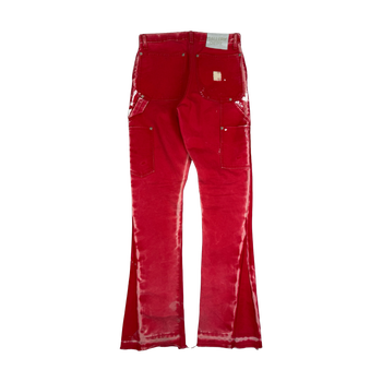 Gallery Dept LA Flare Carpenter Pants Red (USED)