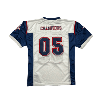(L) Vintage 2000s Exco Wear Football Jersey White/Navy