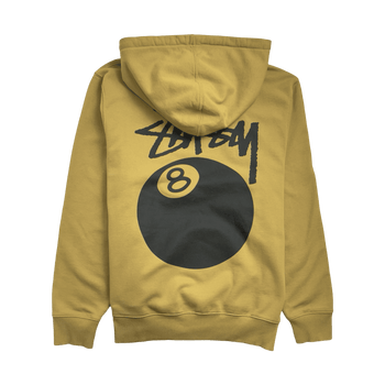 Stussy 8-Ball Logo Hoodie Gold (USED)