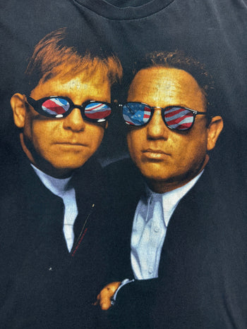 (L) Vintage '95 Elton John & Billy Joel Tour Tee Black