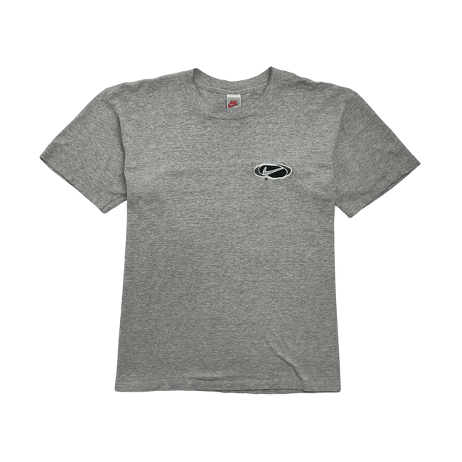 (L) Vintage Nike Chest Swoosh Embroidered Tee Grey