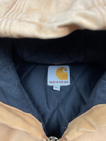 Vintage Carhartt Hooded Work Jacket Khaki