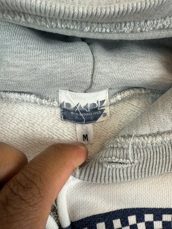 2000s BAPE Pattern Full Zip Hoodie Grey (USED)