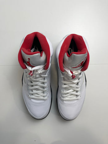 Air Jordan 5 Retro Fire Red Silver Tongue 2020
