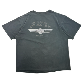 Vintage 2000s Harley Davidson Who Let The Hogs Out Tee Black