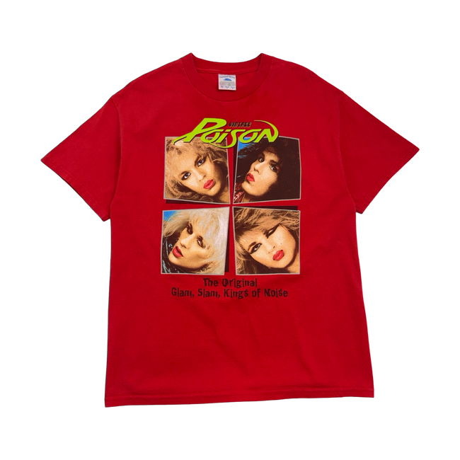 1990’s Poison Promo Band Tee Red