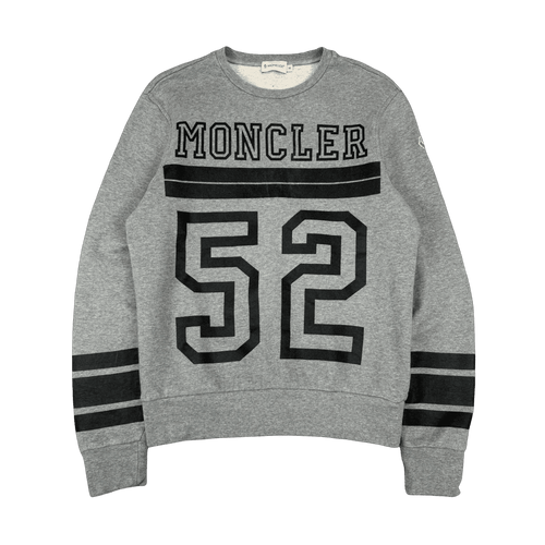 Moncler 52 Sweatshirt Grey (USED) | Vintage Clothing Store Canada