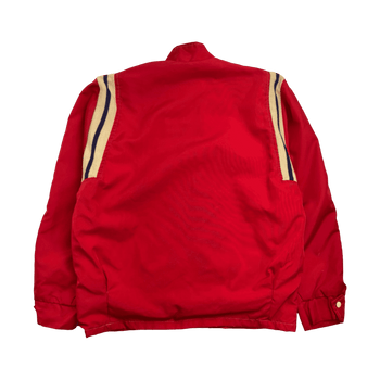Vintage 60s Satin Bomber Style Jacket Red