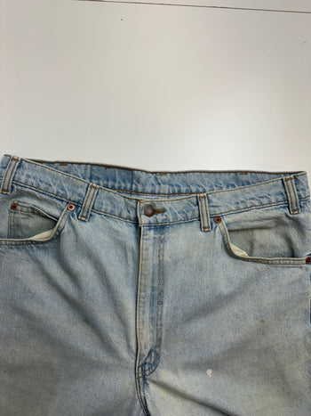 (31) Vintage Levis 619 Orange Tab Denim Pants Washed Blue