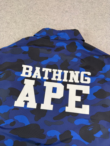 BAPE Color Camo Coach Jacket Blue (USED)
