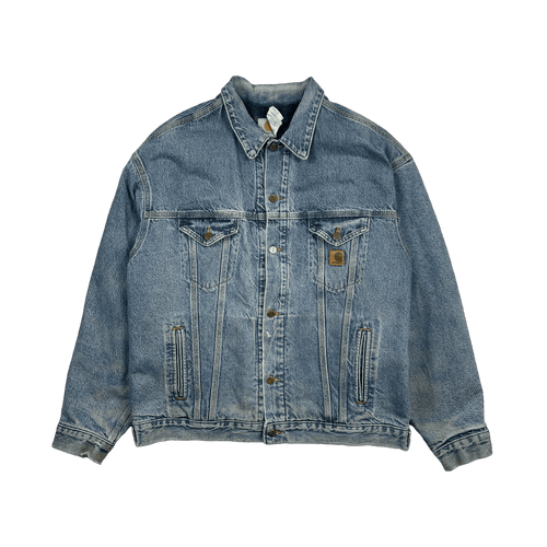 VIntage 1998 Carhartt Blanket Lined Denim Jacket | Vintage Clothing Store Canada