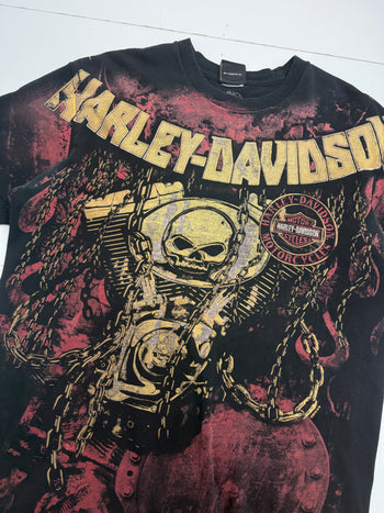Y2K Harley Davidson Barrie Ontario Tee Black