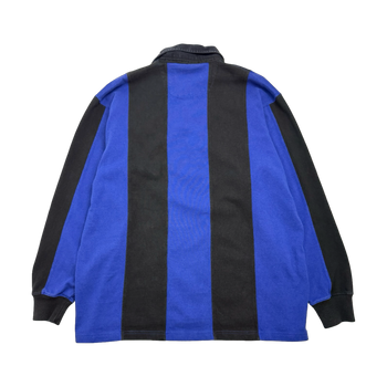 Vintage Polo Ralph Lauren Sport Rugby L/S Striped Black/Blue