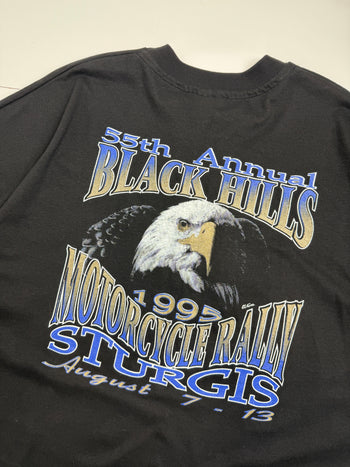 Sturgis 1995 Harley Davidson Sturgis Motorcycle Rally Tee Black